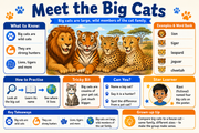 Meet the Big Cats educational infographic
