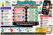 Infographic on specificity in claims with smartphone app examples