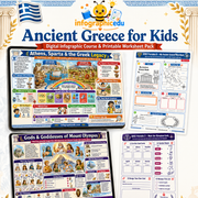 Ancient Greece for Kids – Digital Infographic Course & Printable Worksheet Pack