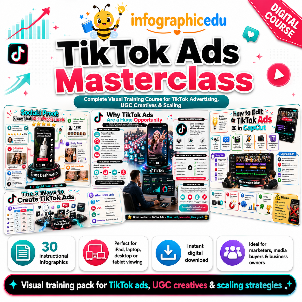 TikTok Ads Masterclass: Complete Visual Training Course for TikTok Advertising, UGC Creatives & Scaling