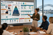 A/B Testing Master Guide visual infographic course cover from Infographic EDU