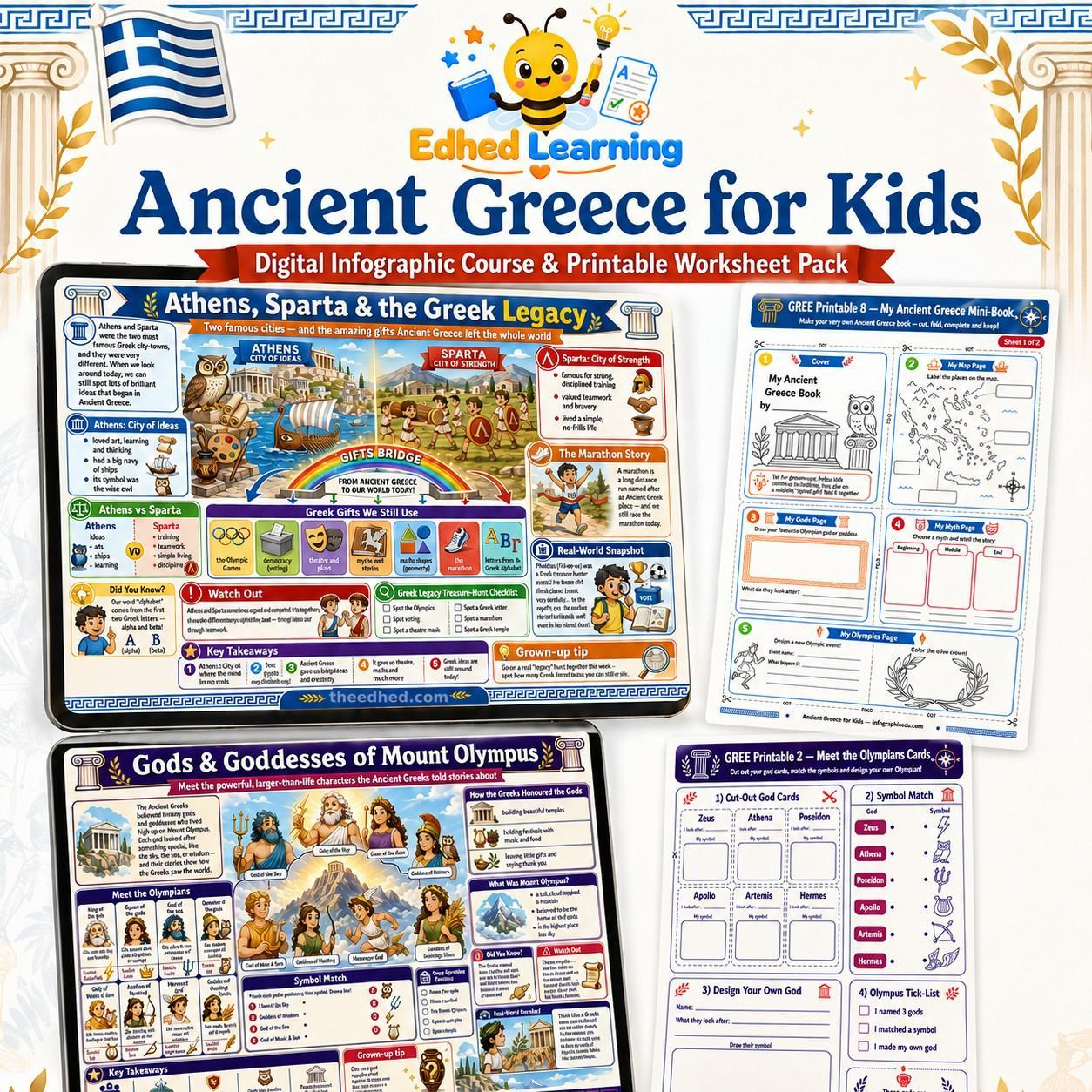 Edhed Learning Ancient Greece for Kids digital course product image