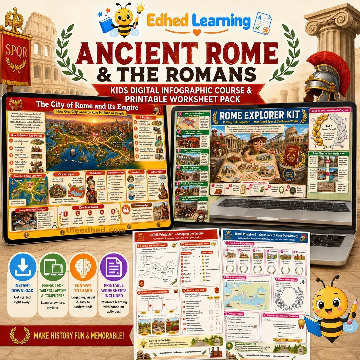 Edhed Learning Ancient Rome & The Romans digital course product image