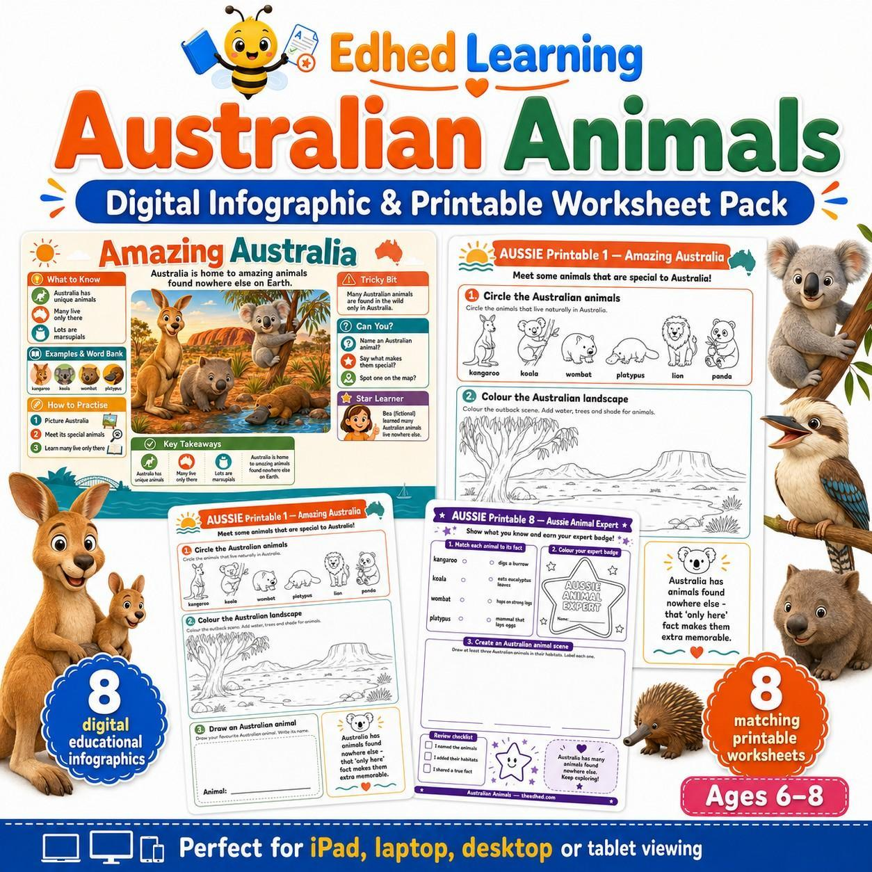 Edhed Learning Australian Animals digital course product image