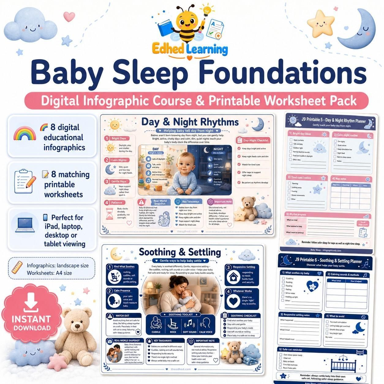 Edhed Learning Baby Sleep Foundations digital course product image