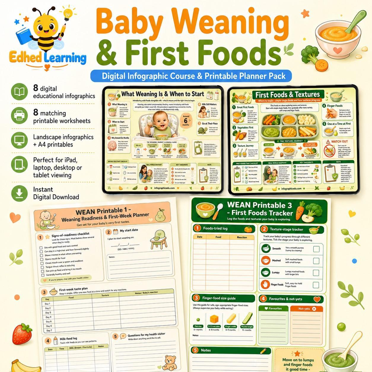 Edhed Learning Baby Weaning & First Foods digital course product image
