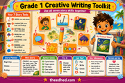 Grade 1 Infographic 08 preview included in the Grades 1–5 Creative Writing Mastery BUNDLE