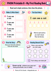 Phonics worksheet 8 preview from the early literacy foundations bundle