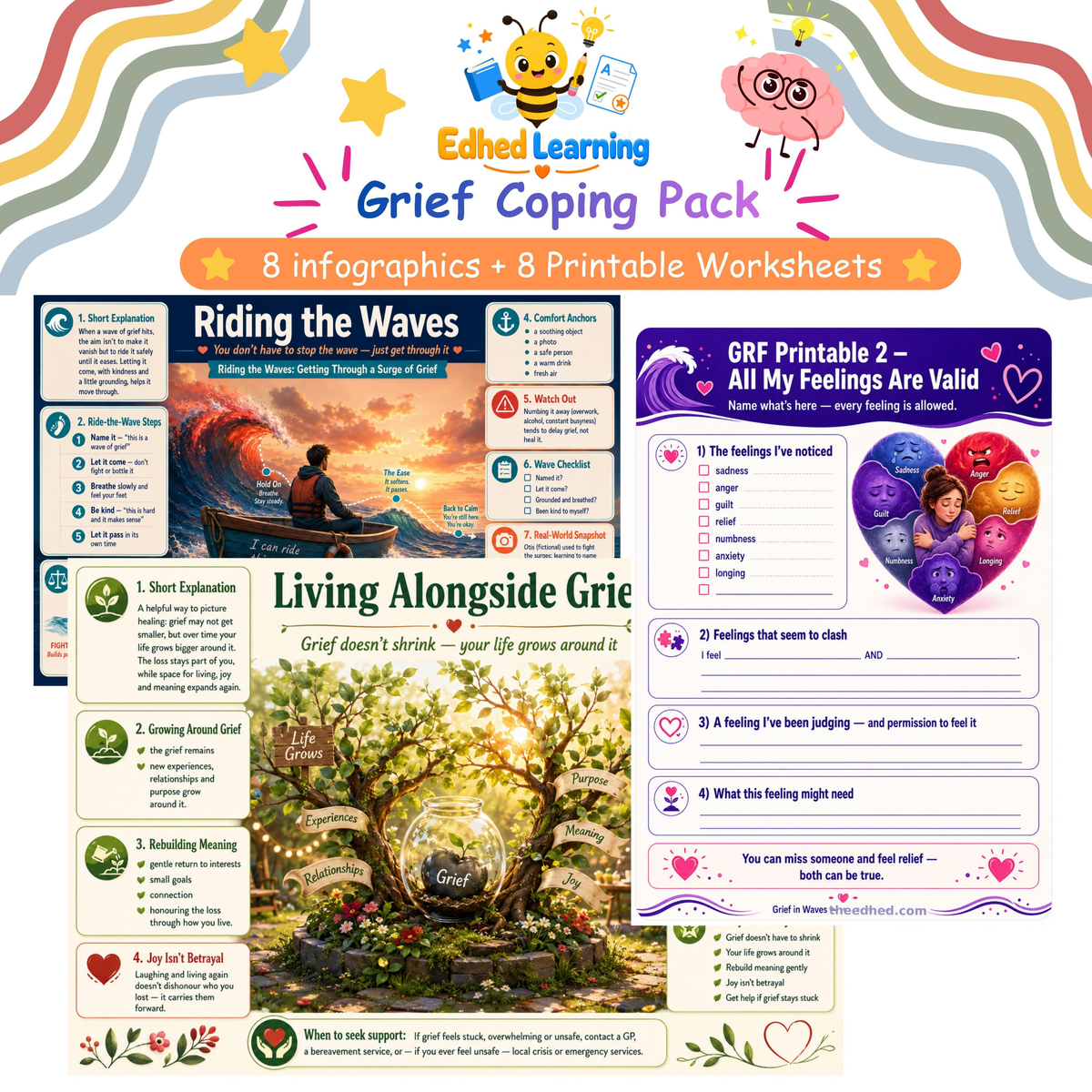 Edhed Learning Grief Coping Pack digital course product image