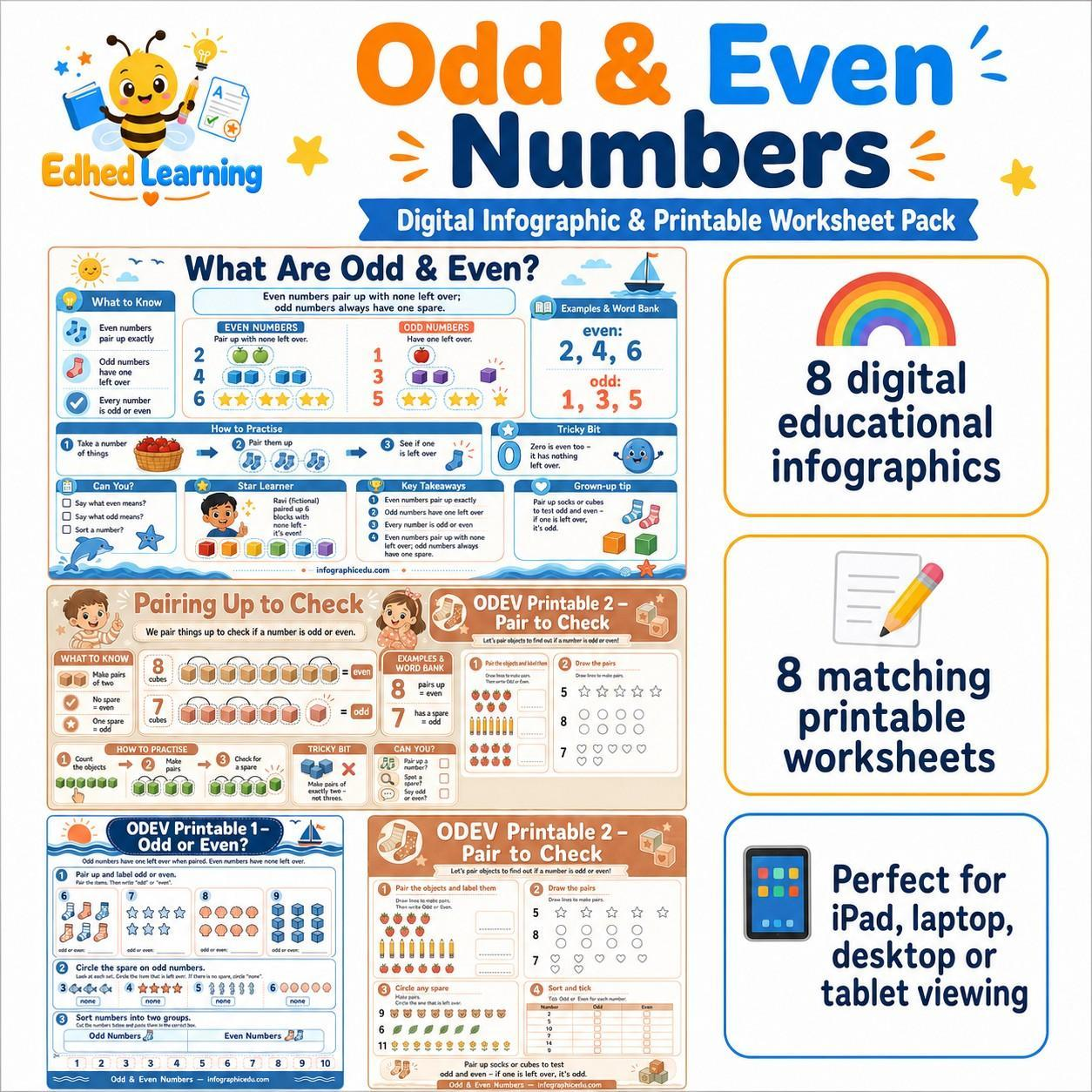 Edhed Learning Odd & Even Numbers digital course product image