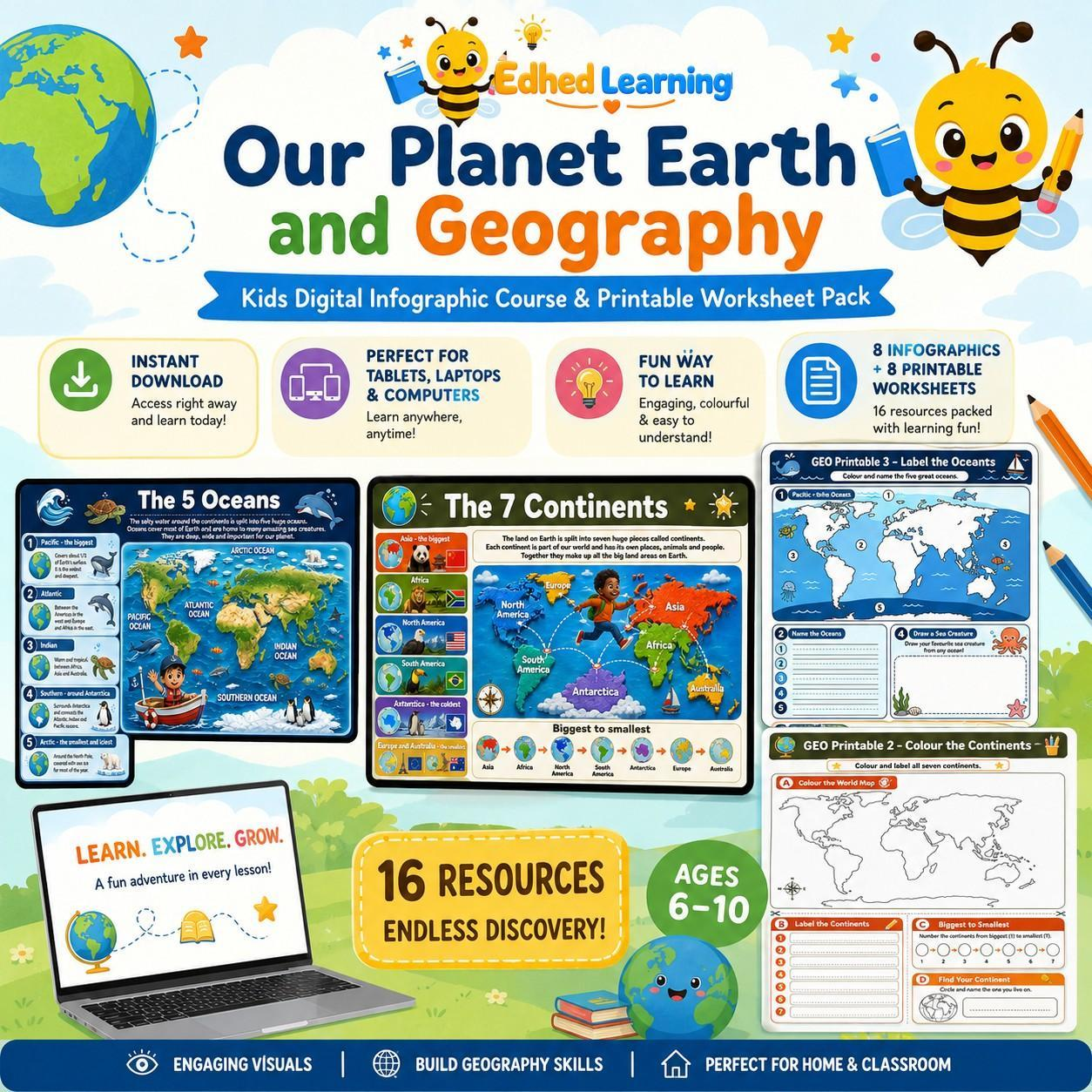 Edhed Learning Our Planet Earth & Geography digital course product image