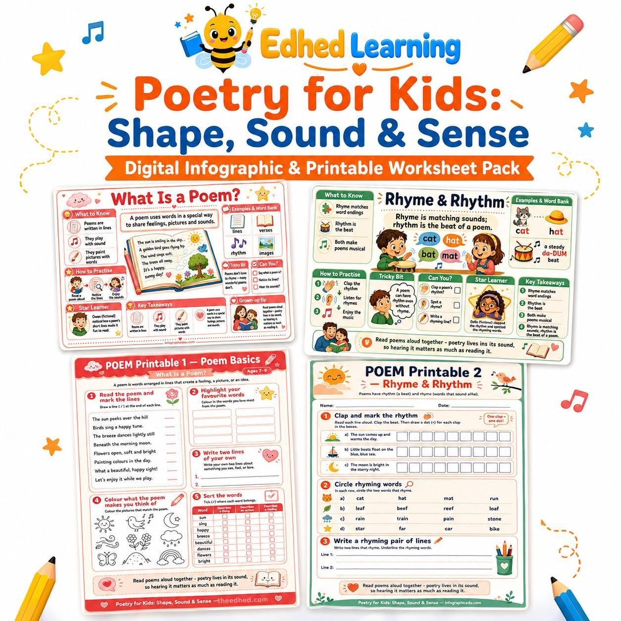 Edhed Learning Poetry for Kids: Shape, Sound & Sense digital course product image