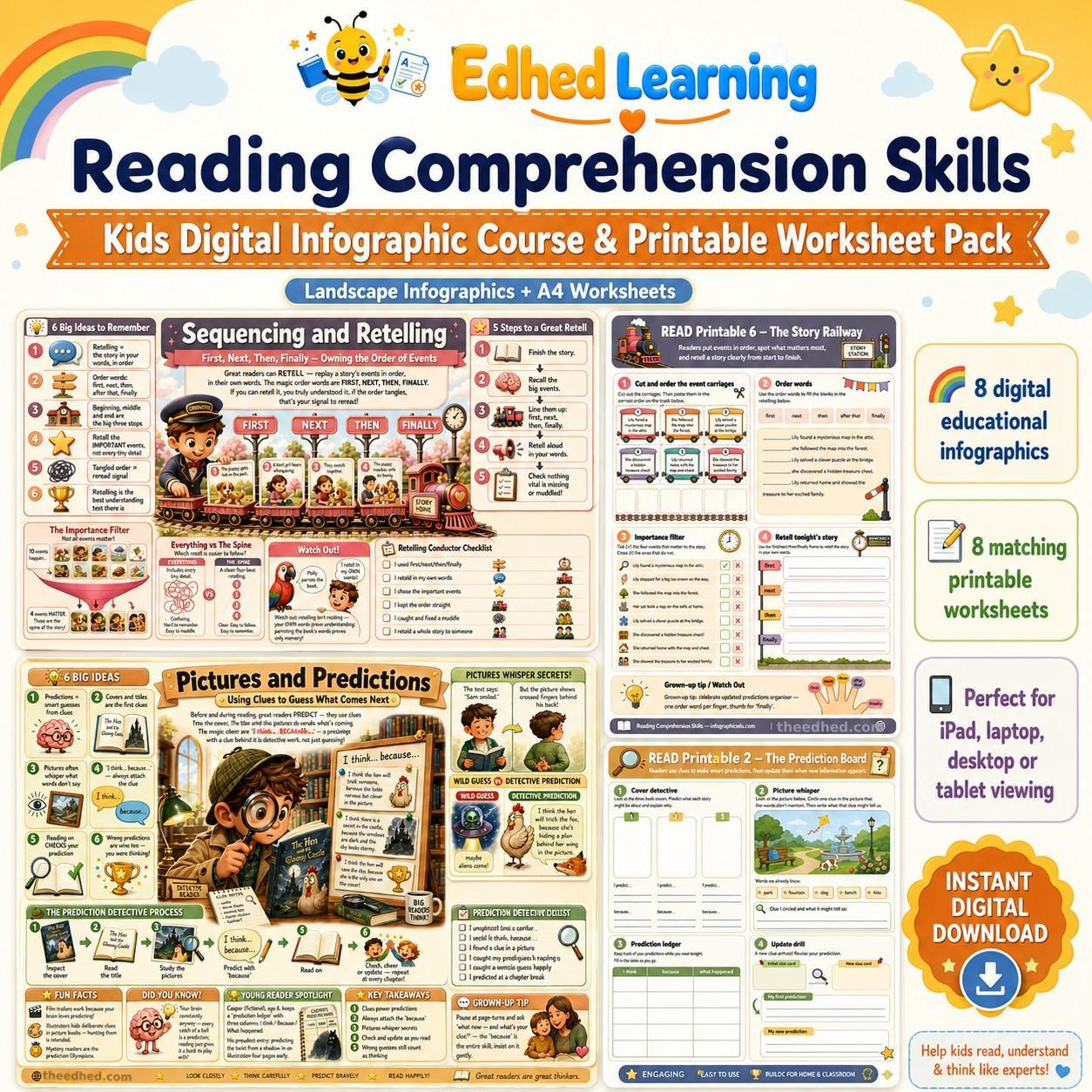 Edhed Learning Reading Comprehension Skills digital course product image