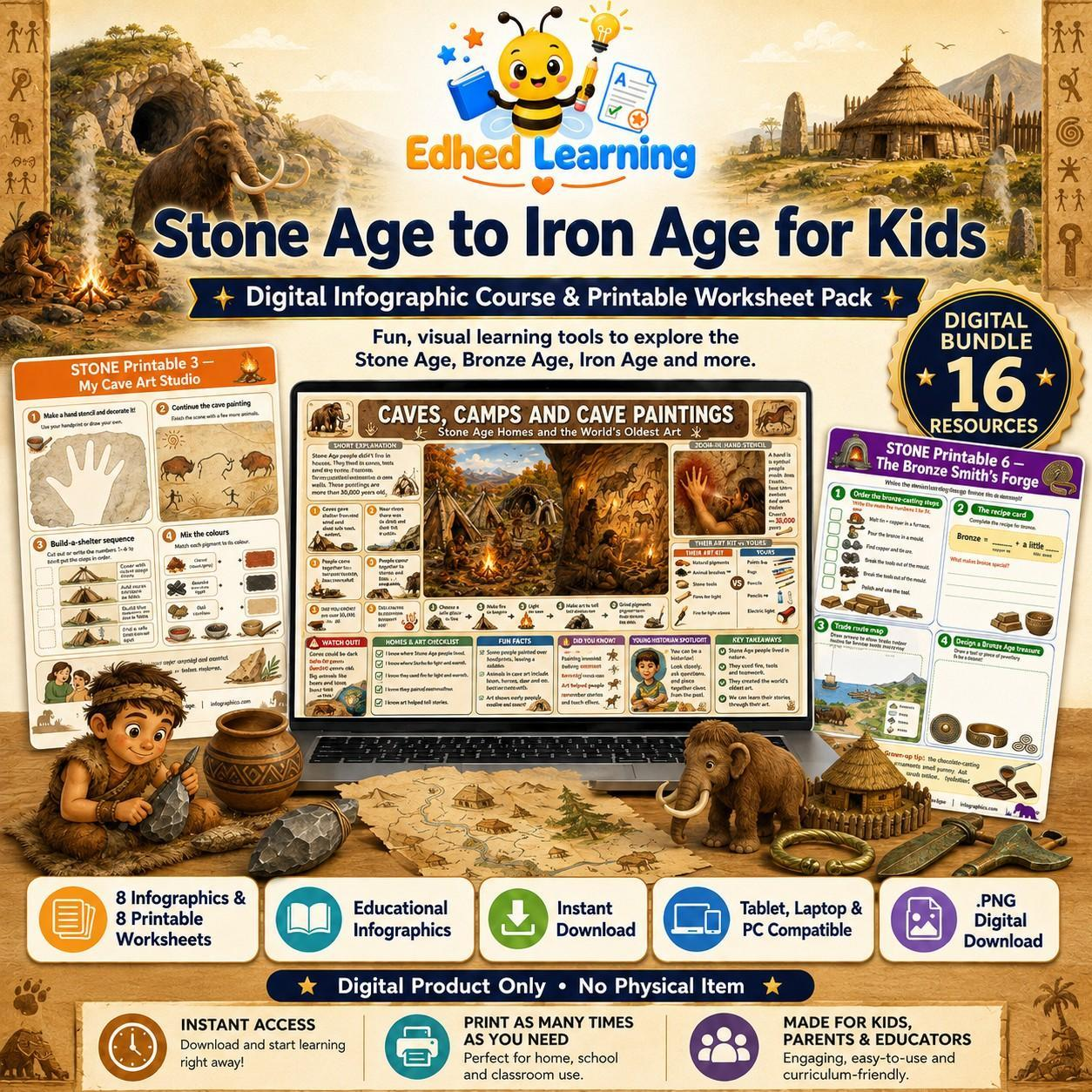 Edhed Learning Stone Age to Iron Age digital course product image