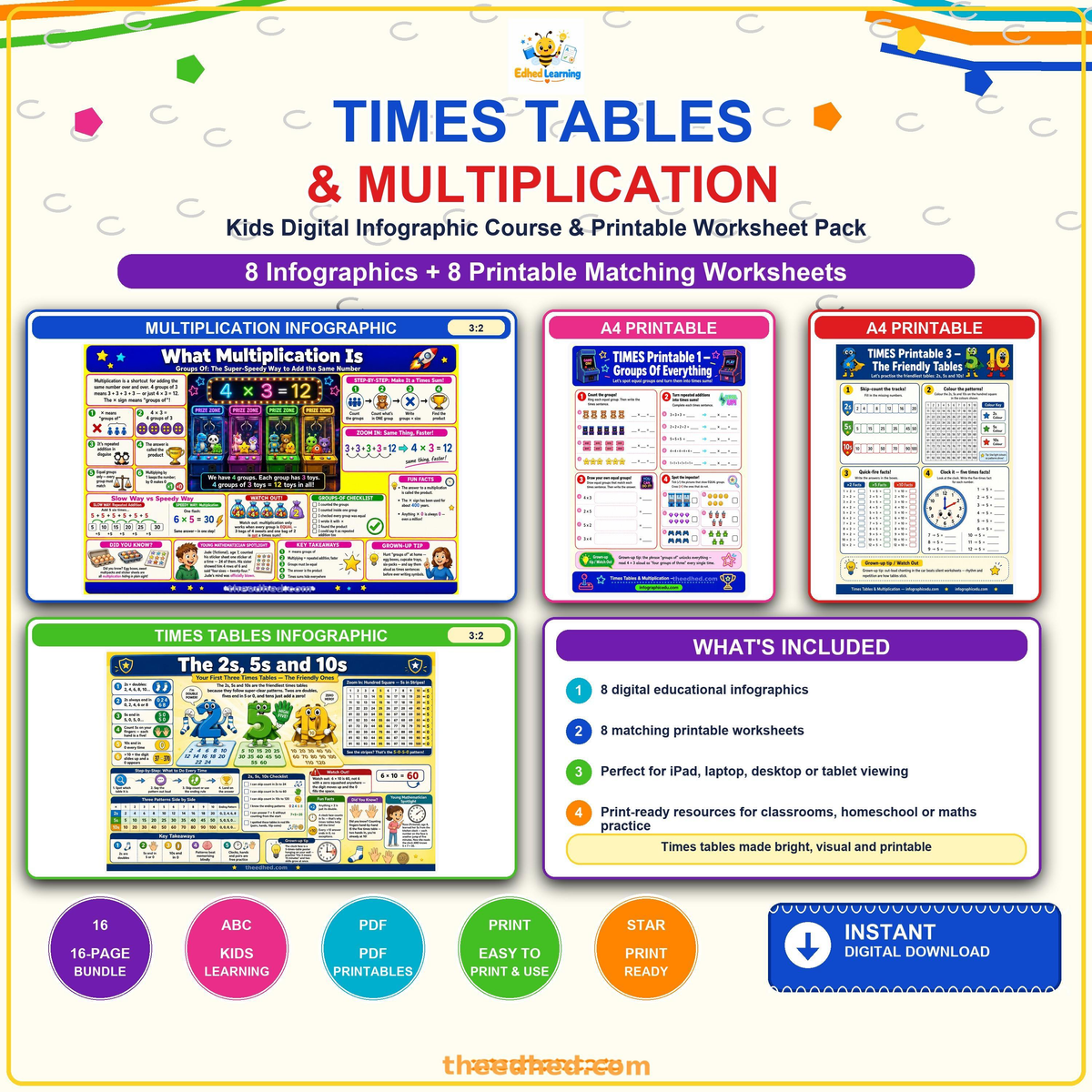 Edhed Learning Times Tables & Multiplication digital course product image