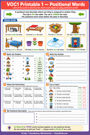 Grade 1 vocabulary printable 01